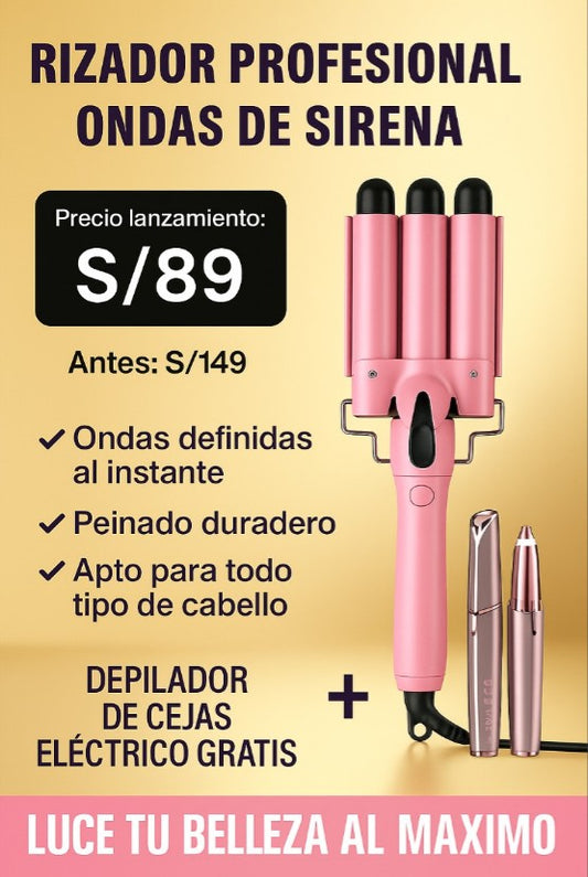 RIZADOR PROFESIONAL ONDAS DE SIRENA