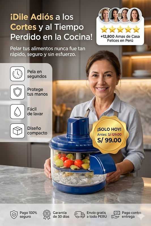 Peladora Automatica SmartChef🧑🏽‍🍳